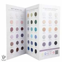 Vintage paint farvekort med 69 farver af kalkmaling printet version