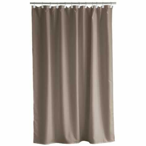 Badeforhæng 220 lang 180 bred comfort taupe brun fra Södahl