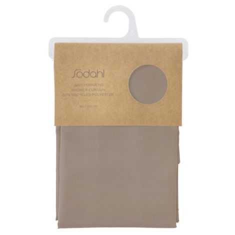 Badeforhæng 220 lang 180 bred brun comfort i polyester
