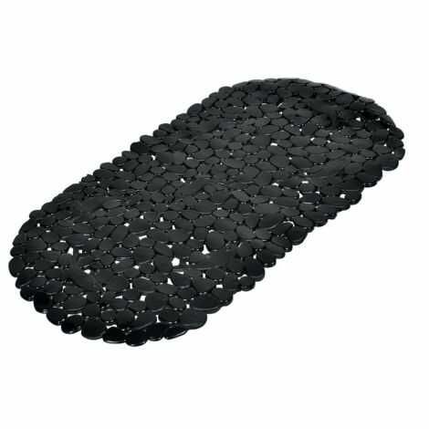Skridsikker måtte til badekar sort i PVC 36x69 cm.