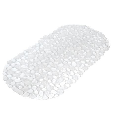 Skridsikker måtte til badekar transparent i PVC 36x69 cm.