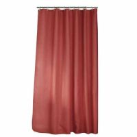 Badeværelsesforhæng 180x200 cm i terracotta farve i ren polyester