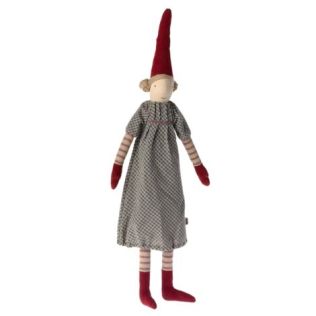 Maileg nisse medium Magda i fin ternet kjole