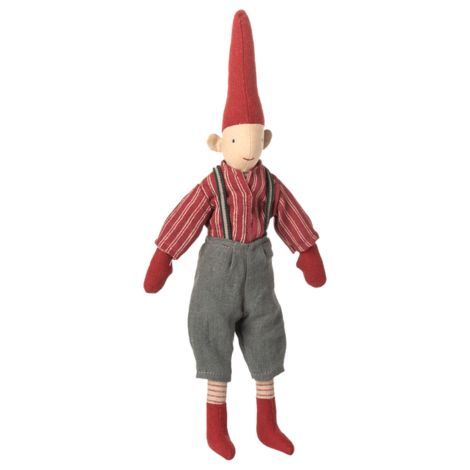 Pixy nisse mini fra Maileg str 2 nisse dreng i smart juledress