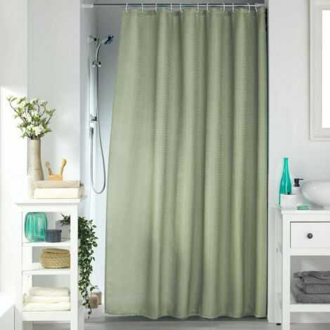 Grønt badeforhæng
