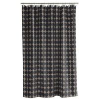 Badeforhæng kunst 180x220 cm. i brune farver fra sødahl