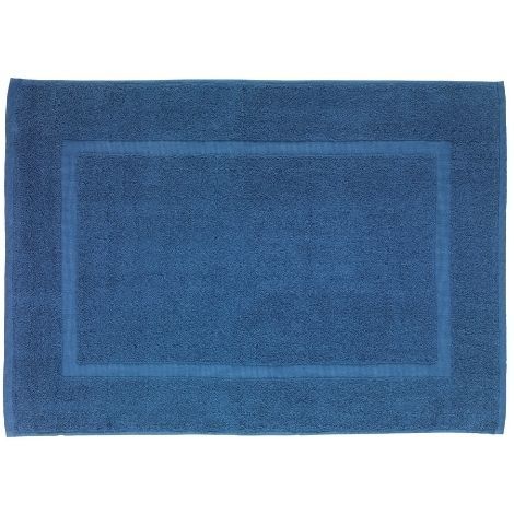 Blå bademåtte 50 x 70 cm. ren bomuld fra wenko paradise